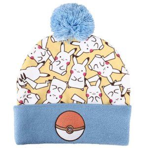 Pokemon Pikachu Electric Type Pom Beanie